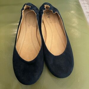 Chocolate Blu suede ballet flats 7.5